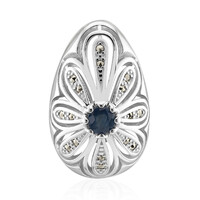 Colgante en plata con Zafiro azul (Annette classic)