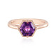 Anillo en plata con Amatista de Siberia (Adela Silber)