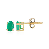 Pendientes en oro con Esmeralda de Brasil