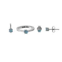 Anillo en plata con Zircón de Ratanak Kirí