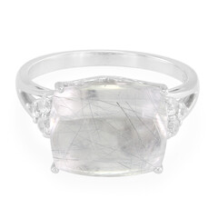 Anillo en plata con Cuarzo rutilado de Mutuca