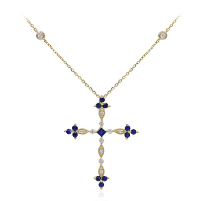 Collar en oro con Zafiro de Ceilán (CIRARI)