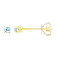 Pendientes en oro con Turmalina nigeriana paraiba