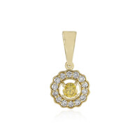 Colgante en oro con Diamante amarillo I1