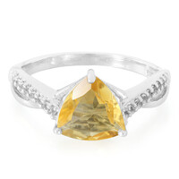 Anillo en plata con Citrino