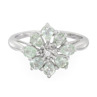 Anillo en plata con Turmalina Paraíba