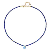 Collar en plata con Aguamarina
