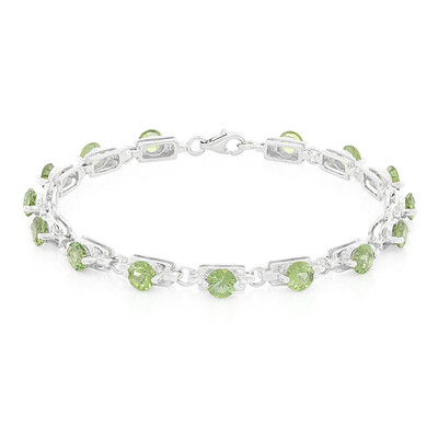Brazalete en plata con Apatita de Rusia