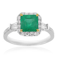 Anillo en oro con Esmeralda de Colombia (CIRARI)