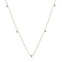 Collar en oro con Diamante azul cielo I2 (de Melo)