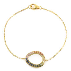 Brazalete en plata con Zafiro azul