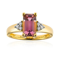 Anillo en oro con Diáspora rosa (AMAYANI)