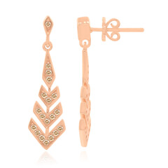 Pendientes en oro con Diamante rosa de Francia de Argyle SI1