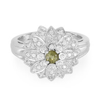 Anillo en plata con Turmalina cuprífera