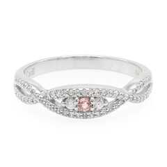 Anillo en plata con Zafiro Padparadscha