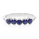 Anillo en plata con Zafiro azul birmano
