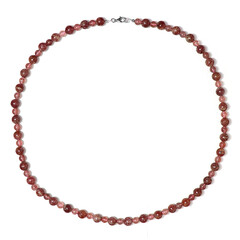 Collar en plata con Cuarzo Fresa