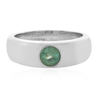 Anillo en plata con Esmeralda de Etiopía