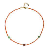 Collar en plata con Cuarzo Fresa