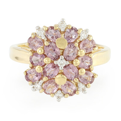 Anillo en oro con Zafiro Padparascha no calentado (AMAYANI)