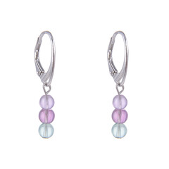 Pendientes en plata con Fluorita