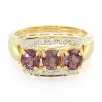 Anillo en oro con Zafiro Padparascha no calentado (AMAYANI)