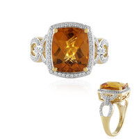 Anillo en oro con Citrino de Madeira (SUHANA)