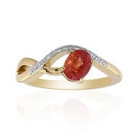 Anillo en oro con Pezzottaita