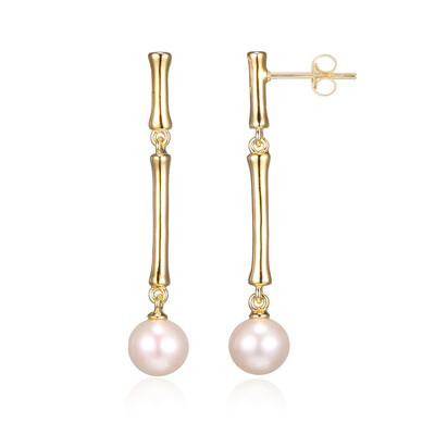 Pendientes en plata con Perla Freshwater