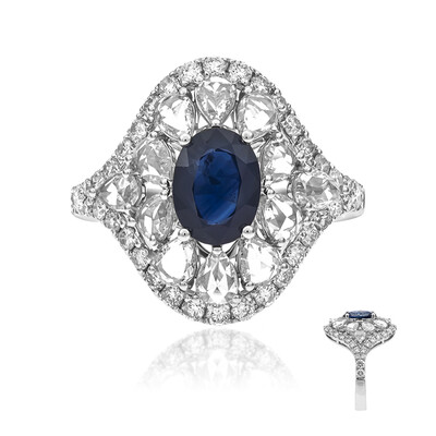 Anillo en oro con Zafiro de Ceilán (CIRARI)