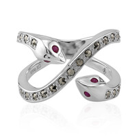 Anillo en plata con Rubí (Annette classic)