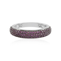 Anillo en plata con Rodolita