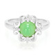 Anillo en plata con Crisoprasa imperial