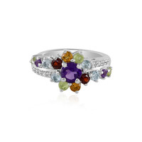 Anillo en plata con Amatista