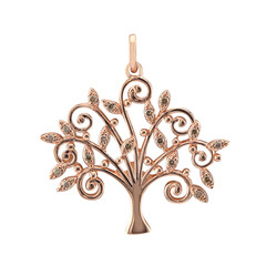 Colgante en oro con Diamante rosa de Francia de Argyle SI1