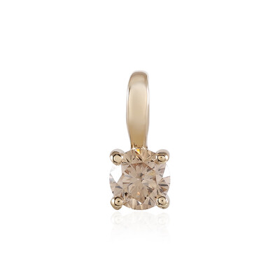 Colgante en oro con Diamante chocolate I1