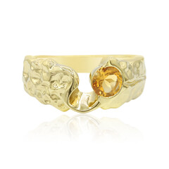 Anillo en plata con Citrino