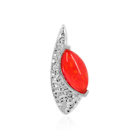 Colgante en plata con Ópalo rojo de Etiopía