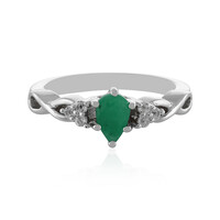 Anillo en plata con Esmeralda de Socoto