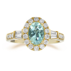 Anillo en oro con Turmalina Paraíba (CIRARI)