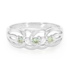 Anillo en plata con Alejandrita de Brasil