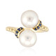 Anillo en oro con Perla blanca del mar del sur (Michelle Albala)
