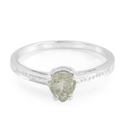 Anillo en plata con Turmalina cuprífera