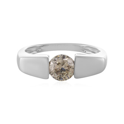 Anillo en oro con Diamante champán I2
