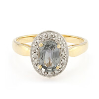 Anillo en oro con Zafiro no calentado (AMAYANI)