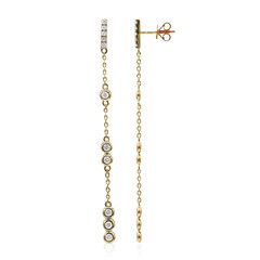 Pendientes en oro con Diamante I1 (H)  (CIRARI)