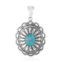 Colgante en plata con Turquesa azul del Mohave Kingman (Art of Nature)