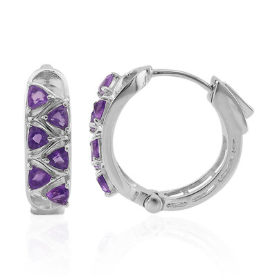 Pendientes en plata con Amatista
