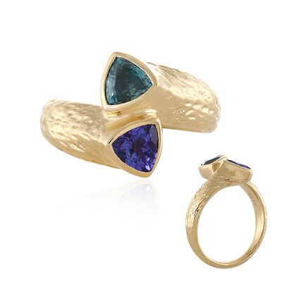Anillo en oro con Tanzanita (de Melo)