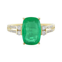 Anillo en oro con Esmeralda de Etiopía (AMAYANI)